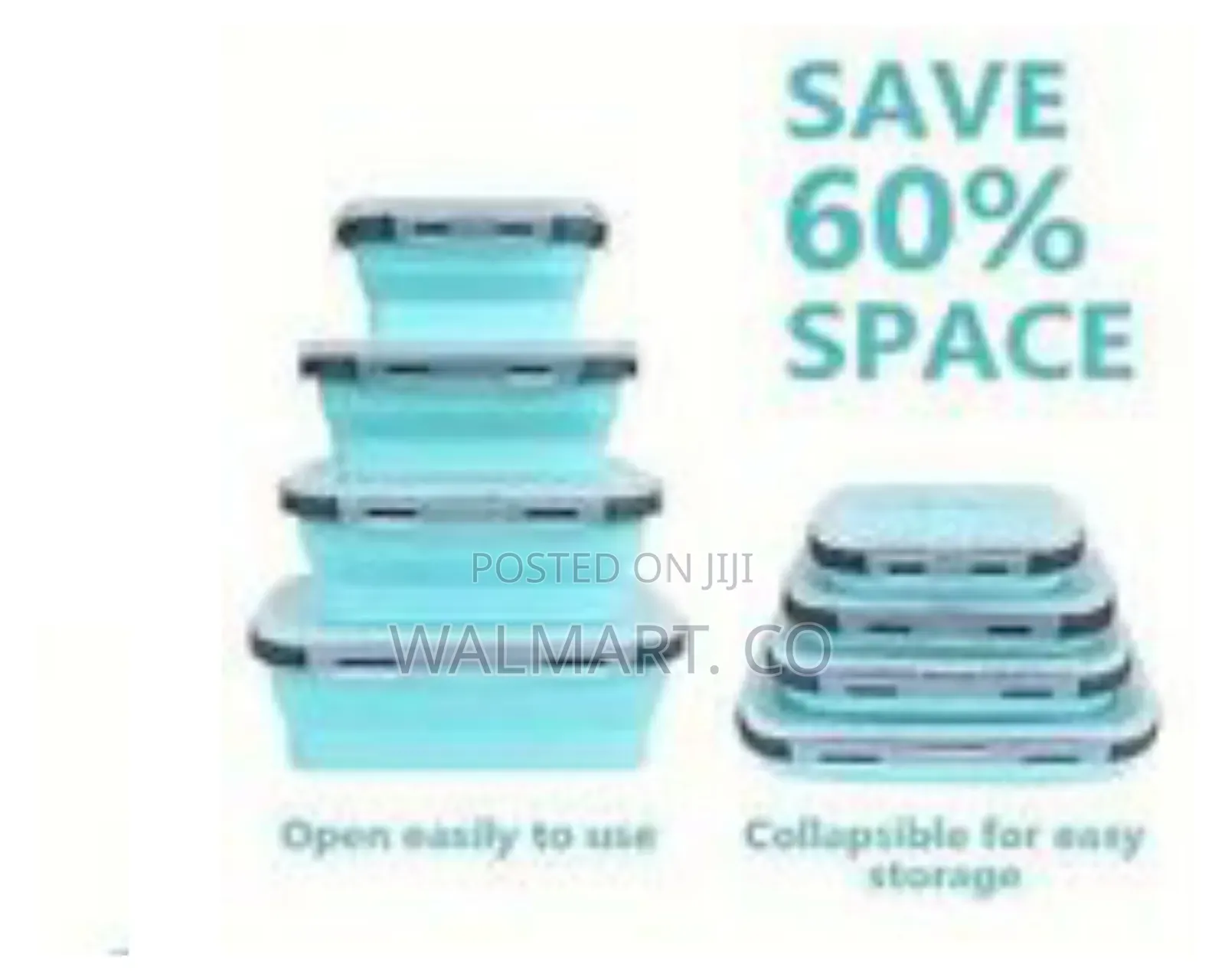 4 Pack Silicone Lunch Box Meal Box