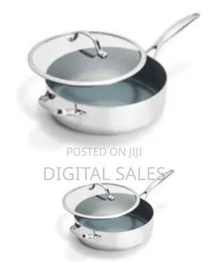 28cm Tri-Ply Stainless Steel 5qt Saute Pan With Lid, Induction