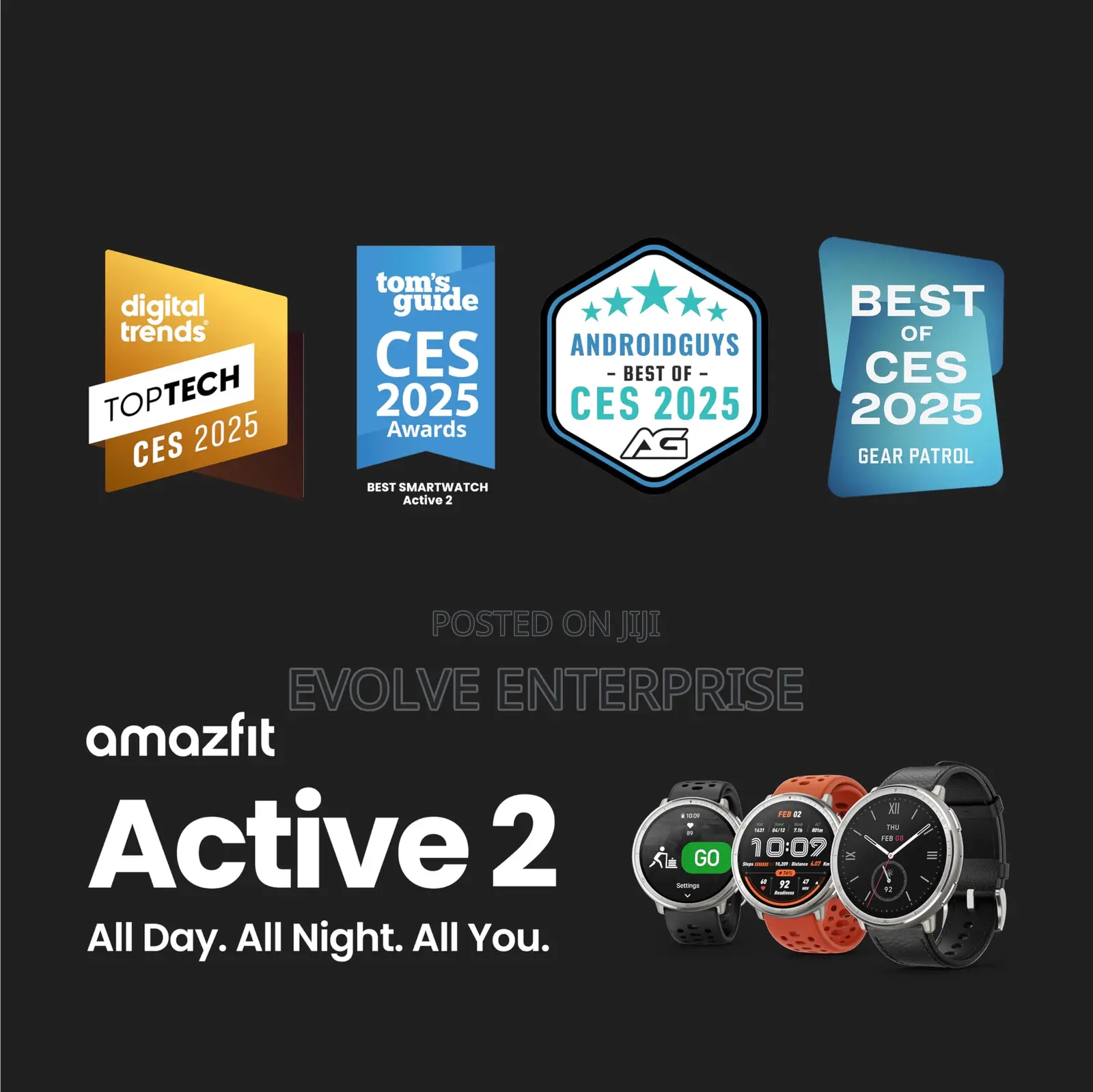 Amazfit Active 2 Premium Smart Watch Fitness Tracker (Round)