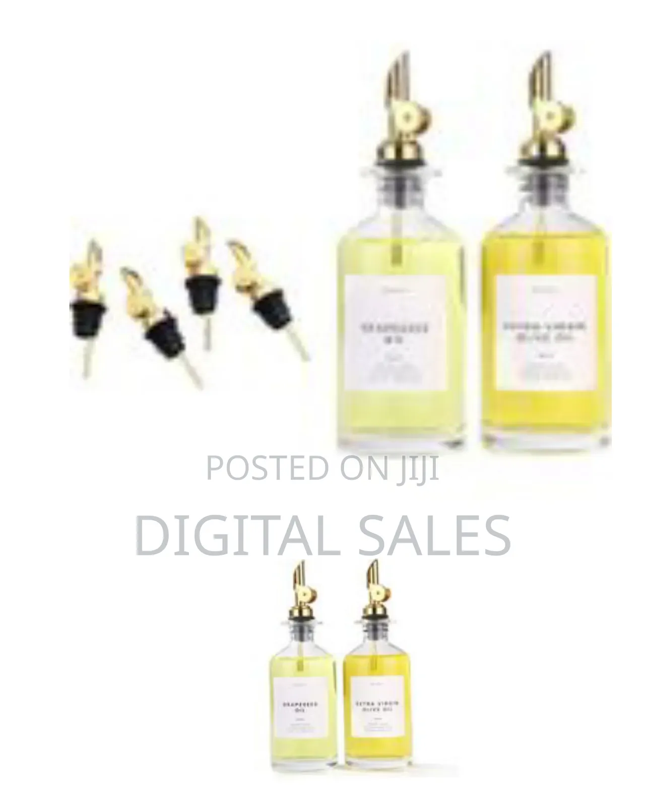 2 Pieces of Olive Oil Dispenser Bottle for Kitchen, Glass Bottle