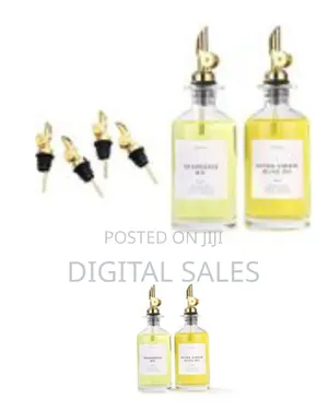 2 Pieces of Olive Oil Dispenser Bottle for Kitchen, Glass Bottle