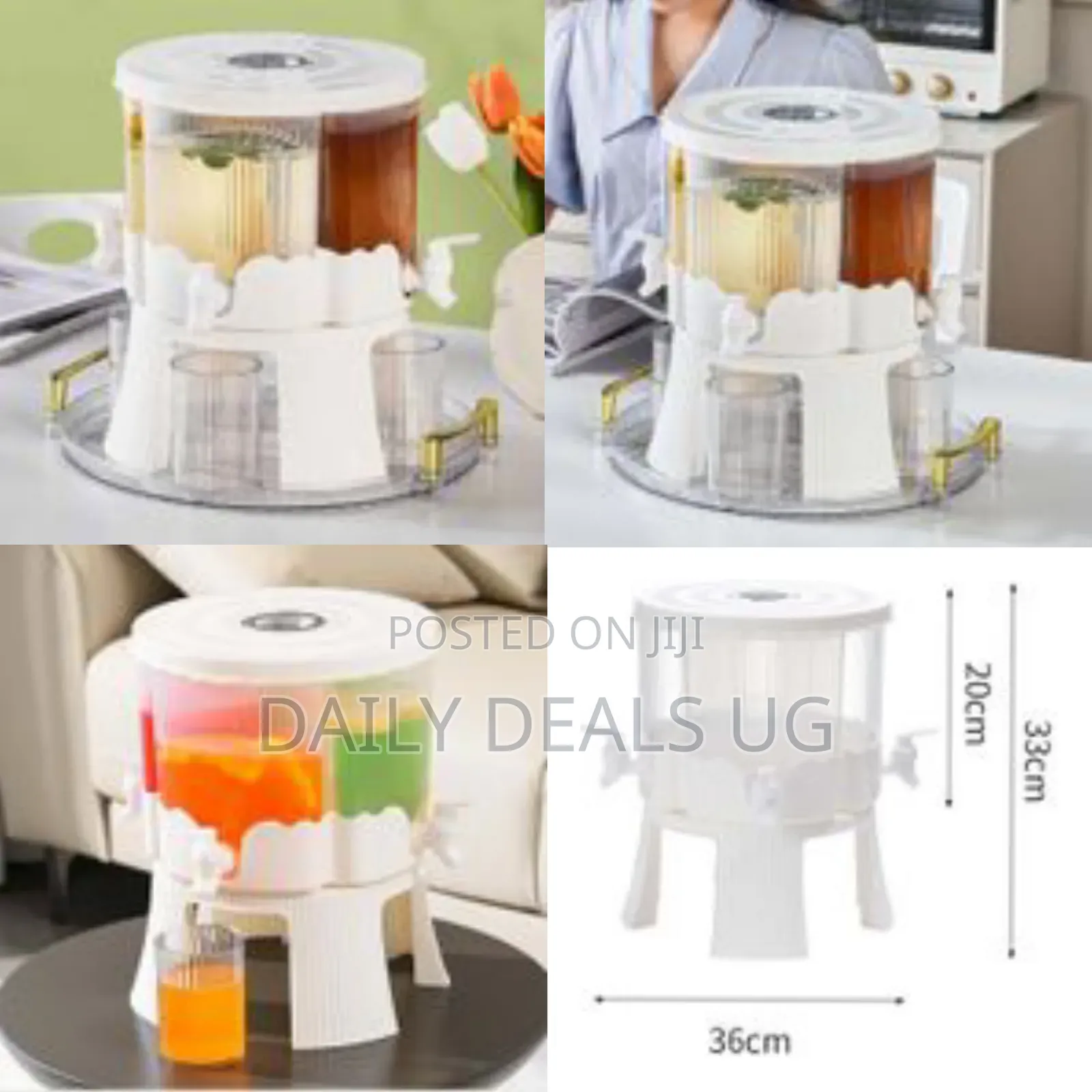 6 Liters Iced Juice Drink Beverage Dispenser With Base Lemonade