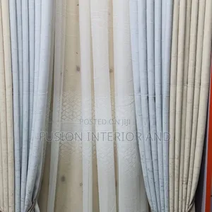 Cream and Grey Luxury Curtains From. Dubai