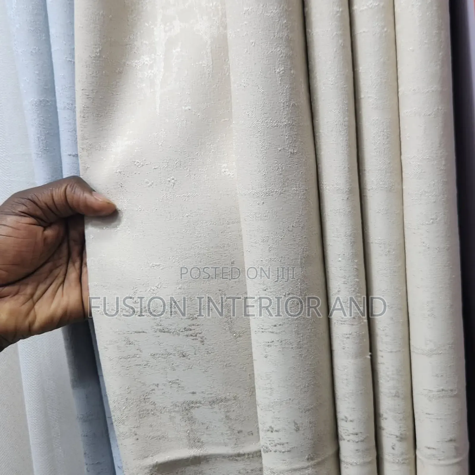 Cream and Grey Luxury Curtains From. Dubai