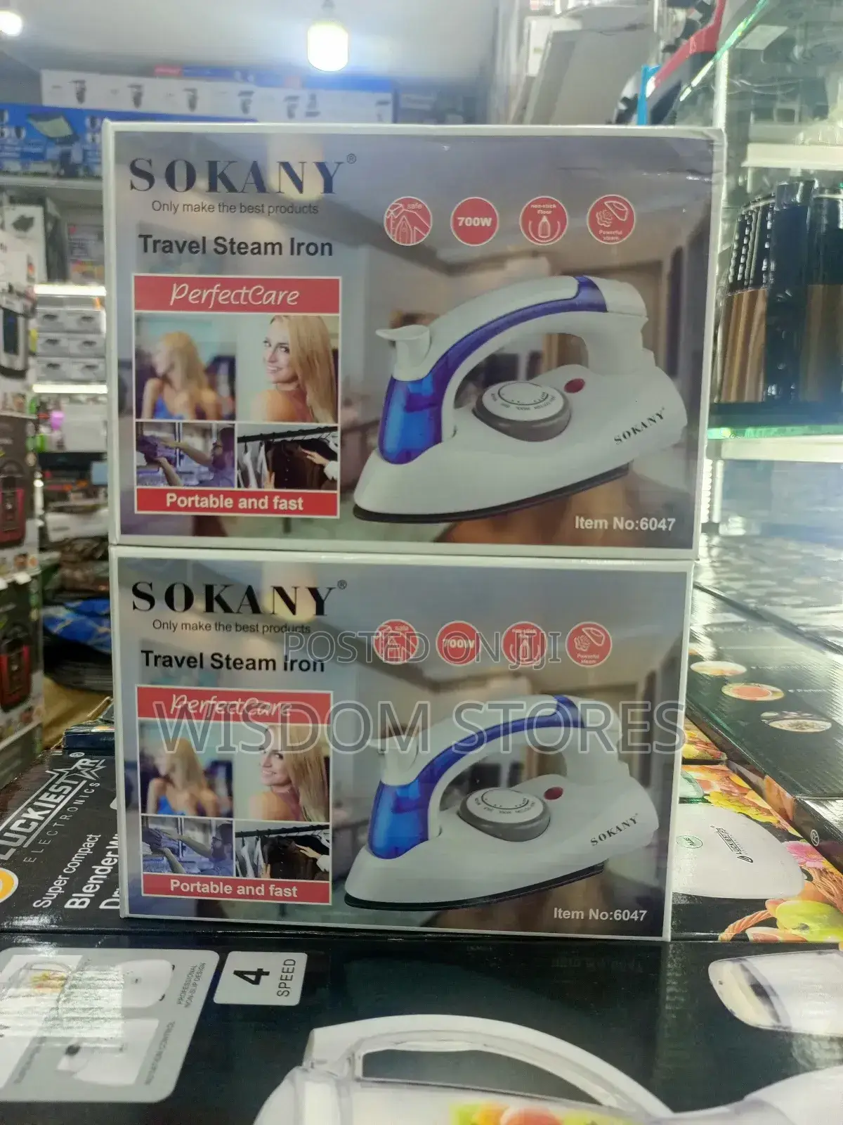 Sokany Travel Steam Iron.