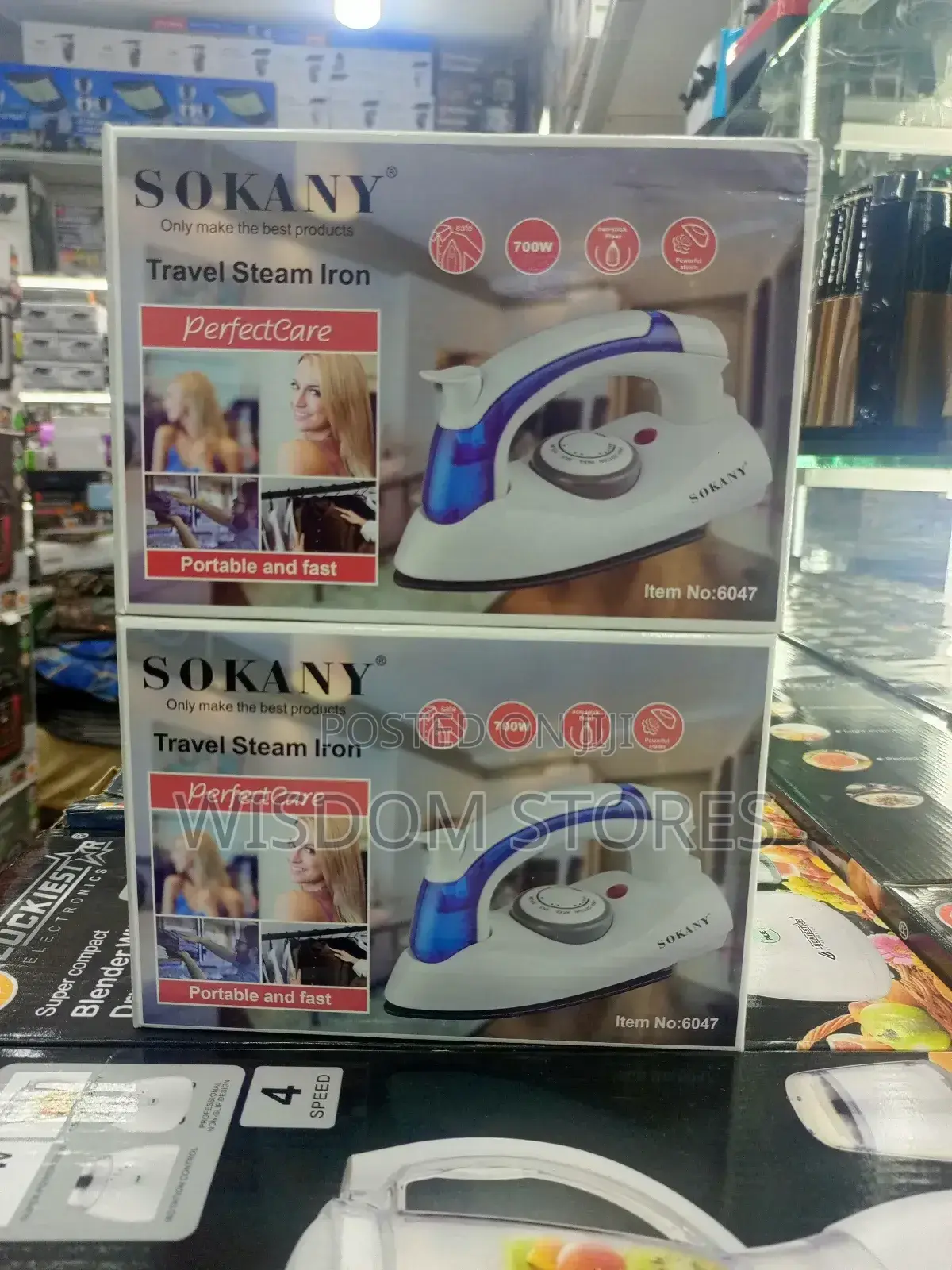 Sokany Travel Steam Iron.
