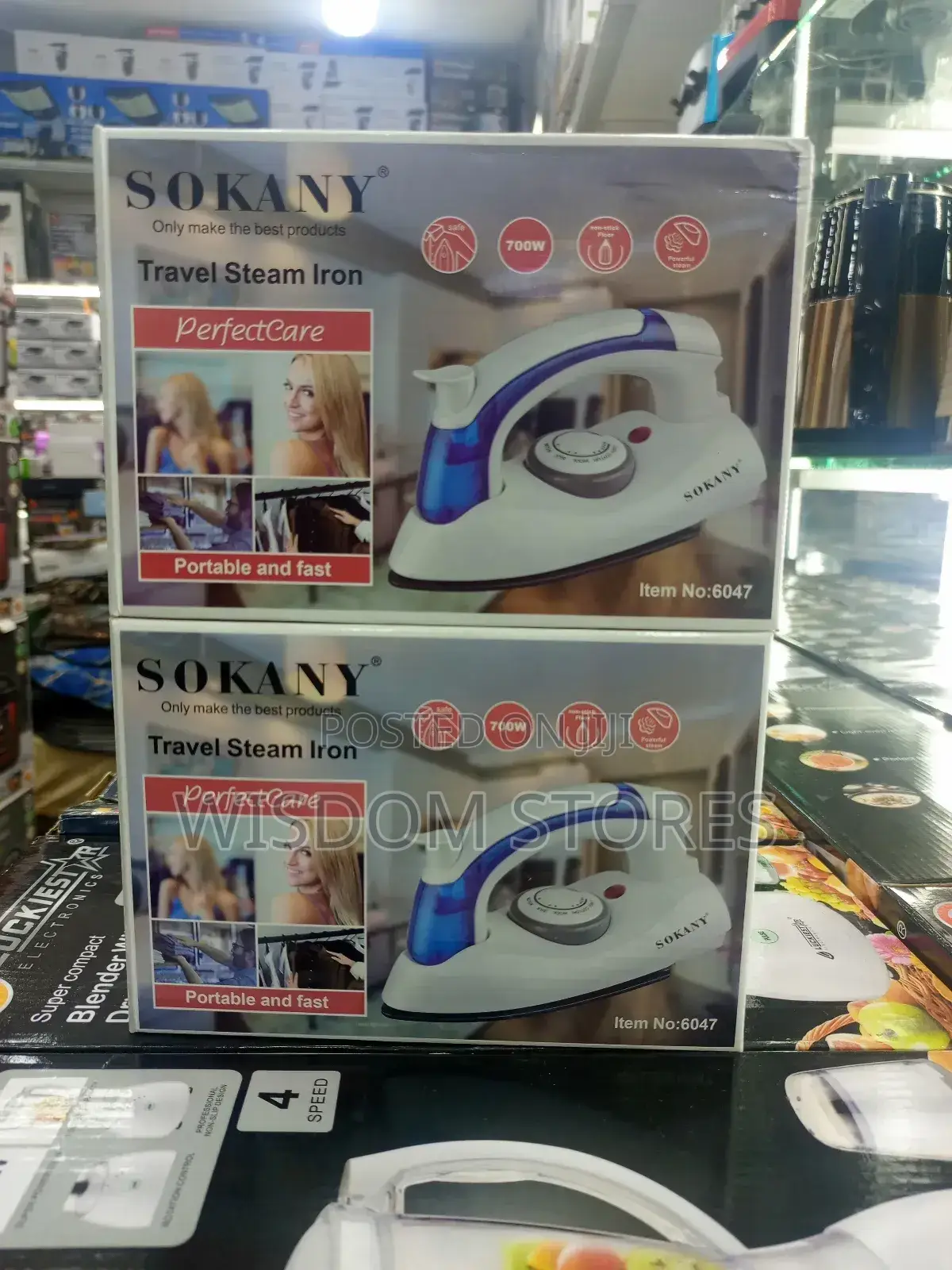 Sokany Travel Steam Iron.