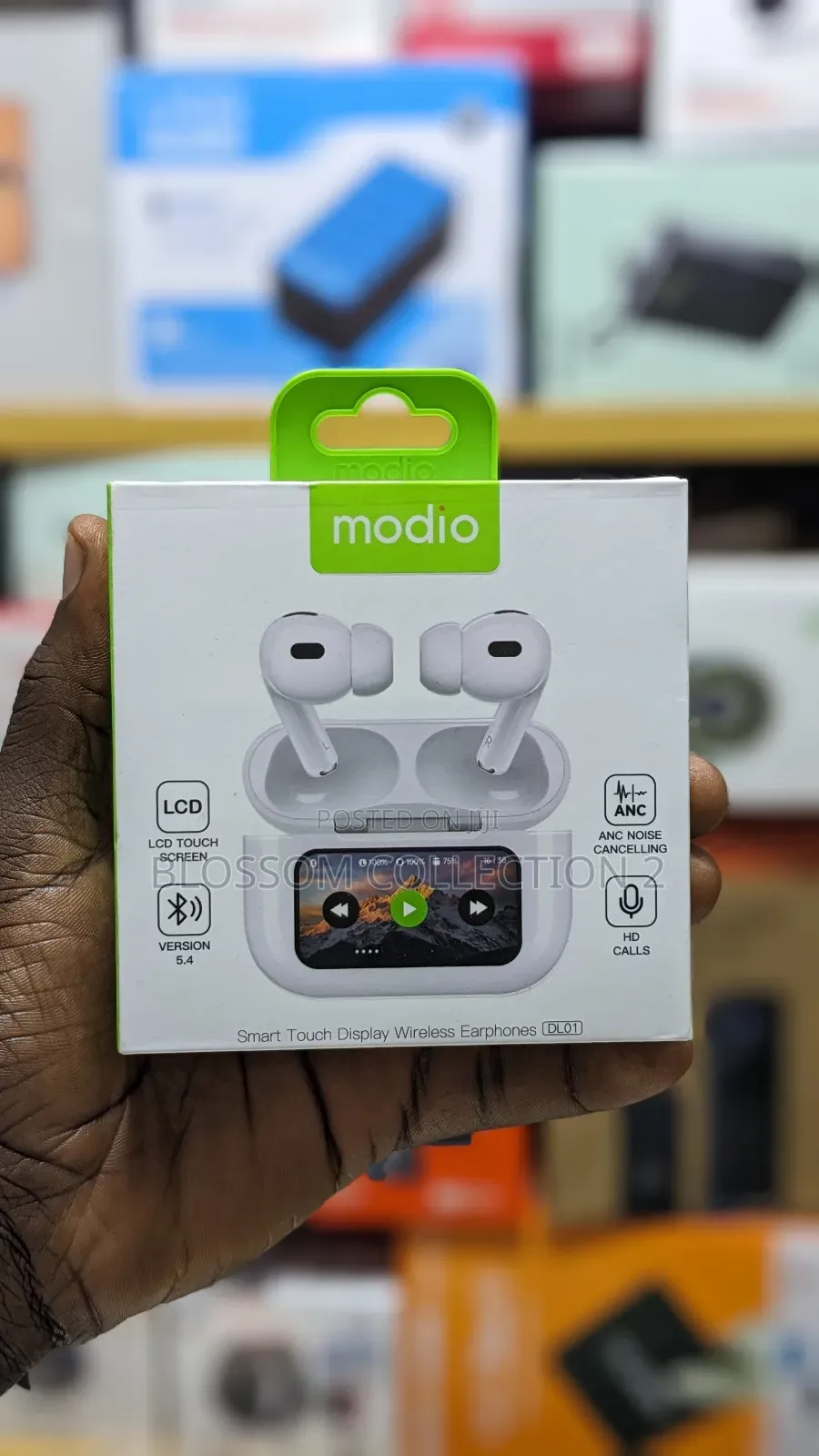 Modio Dl01 True Wireless Earphones With Smart Touch Display, Anc