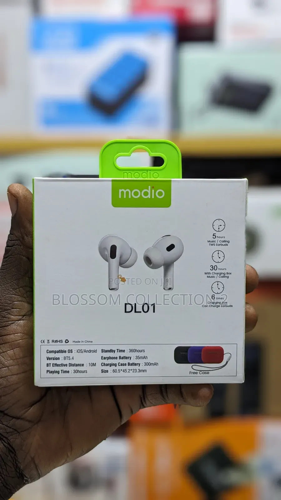 Modio Dl01 True Wireless Earphones With Smart Touch Display, Anc