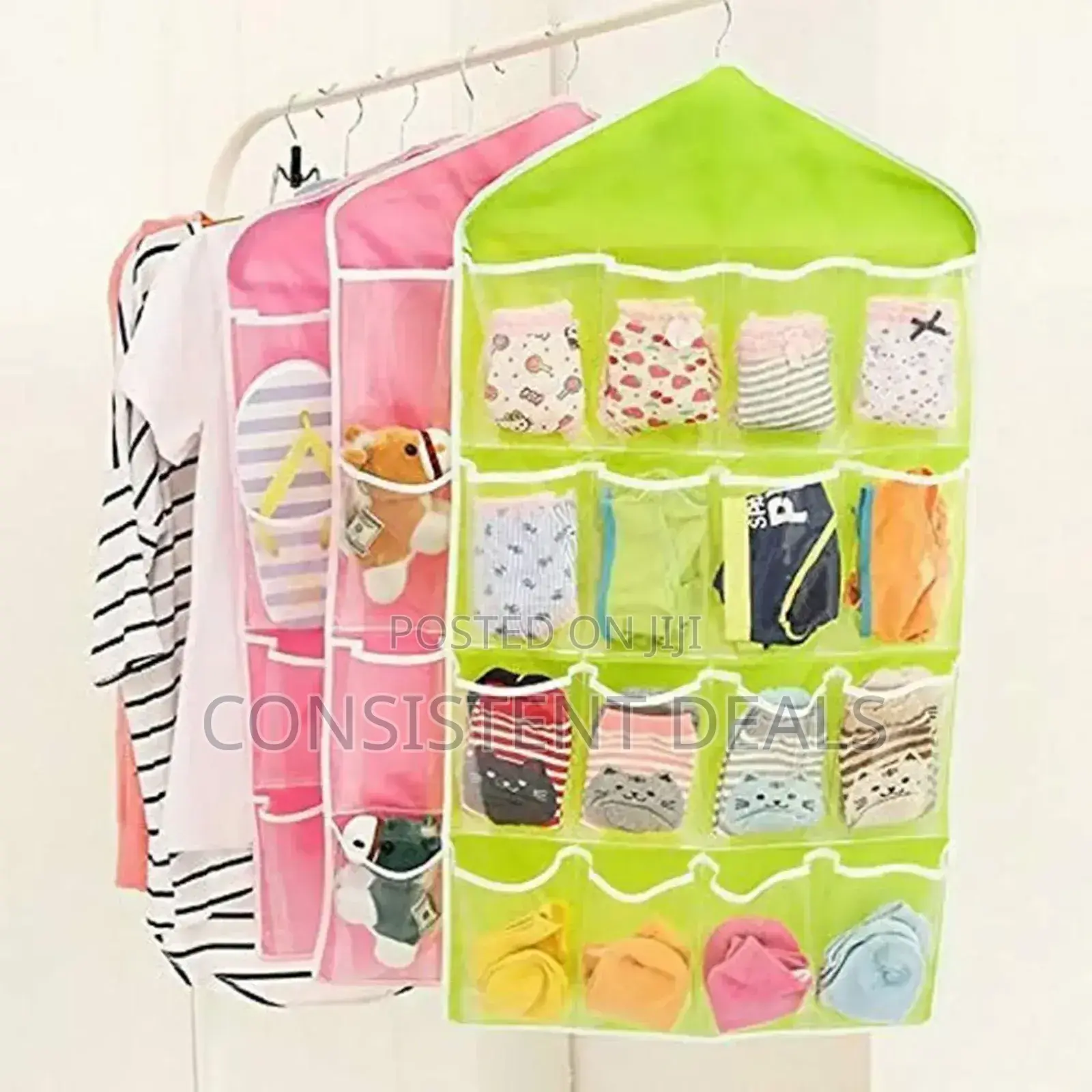 16 Pockets Hanging Bag Durable Clear Door Hanging Bag