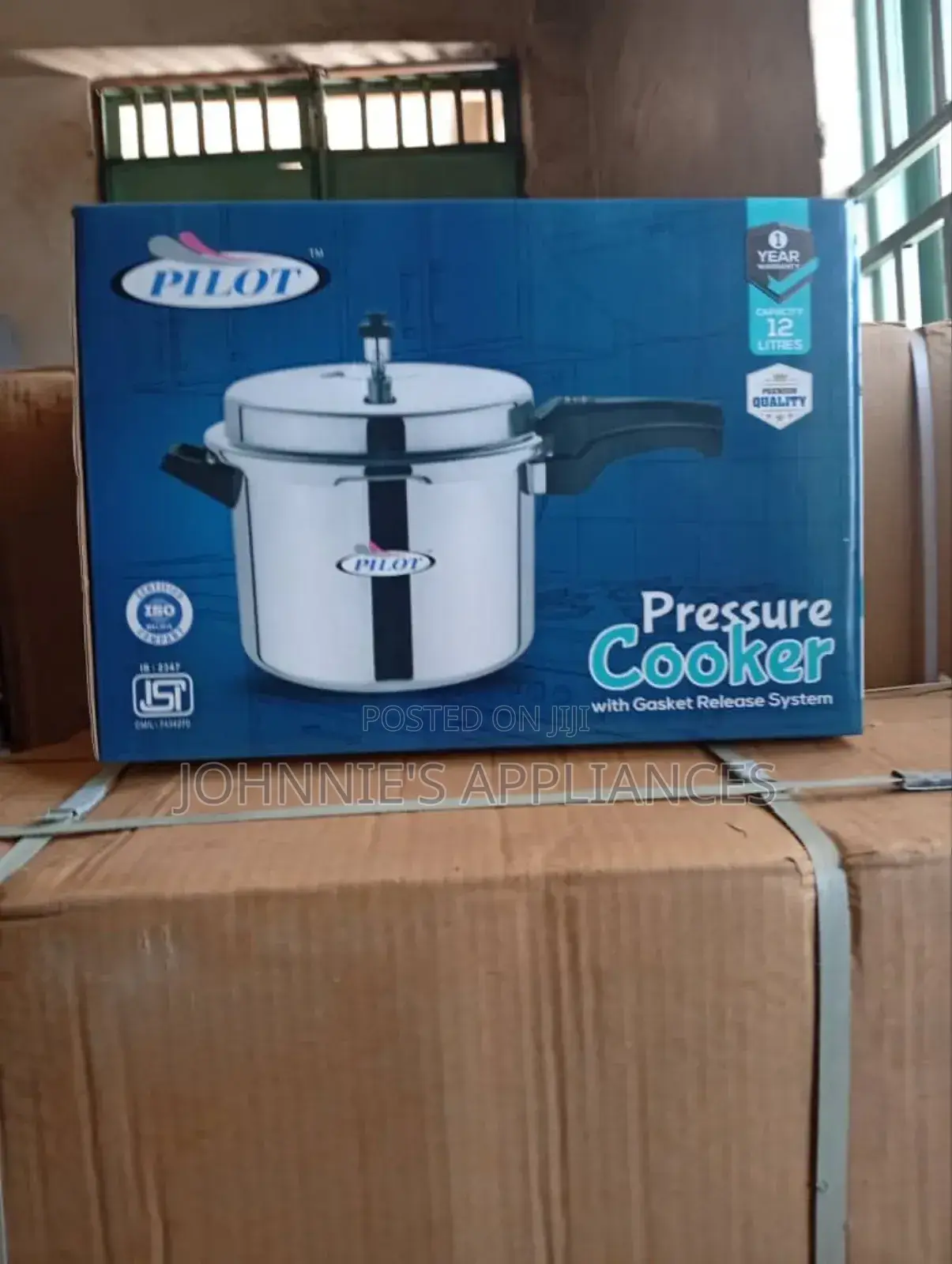 12-Litre Pilot Pressure Cooker