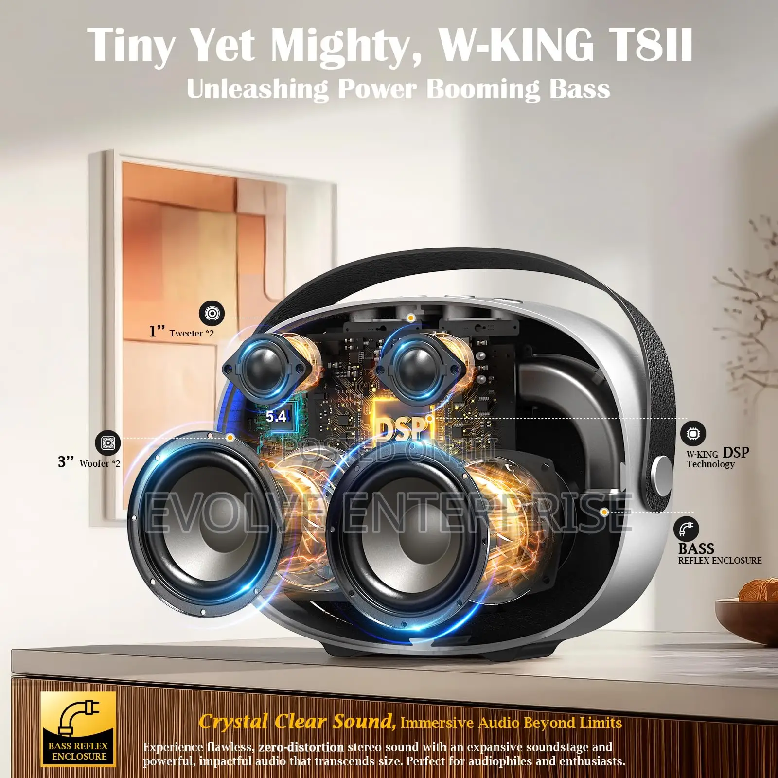 W-King T8ii Portable Bluetooth Speaker