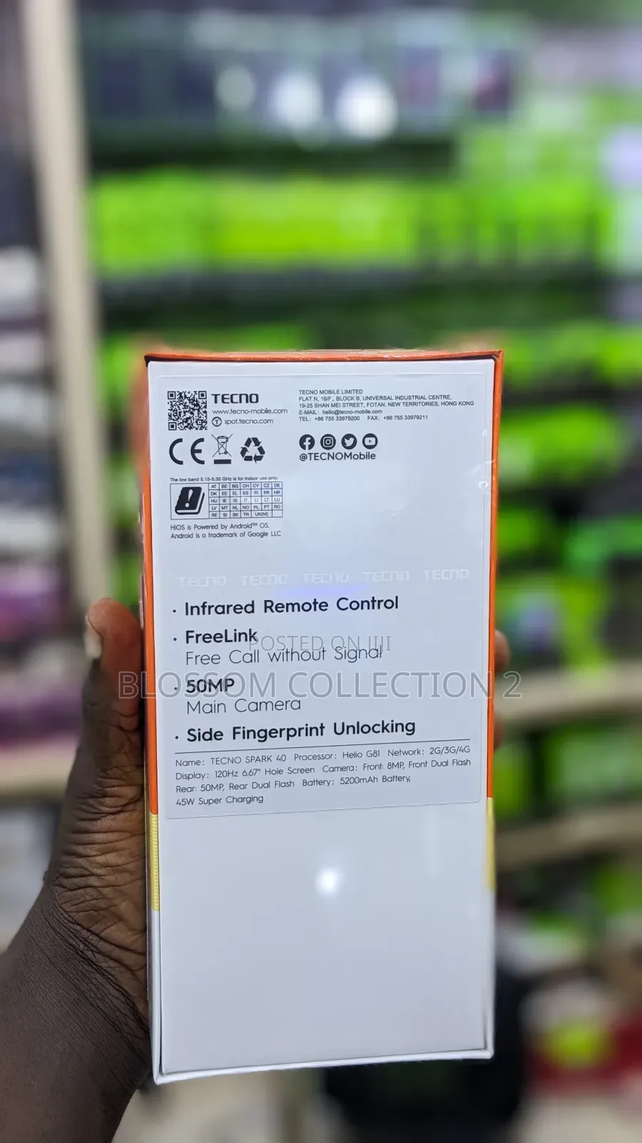 New Tecno Spark 40 128 GB Black