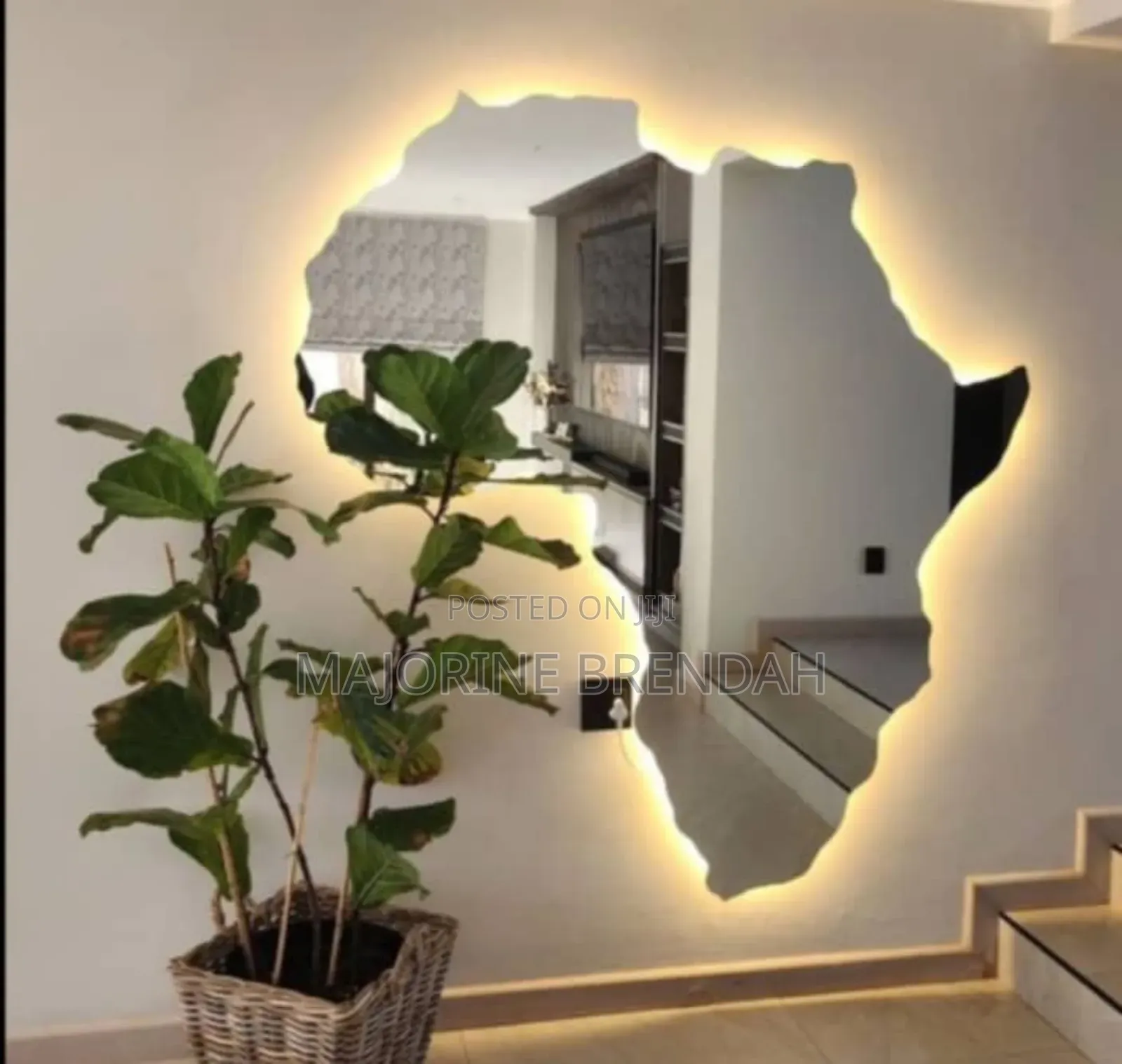 Map of Africa With Lights