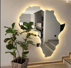 Map of Africa With Lights