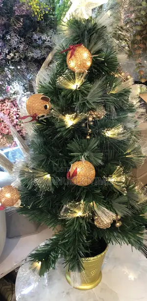 Xmas Tree With Lighting and Decorating Balls
