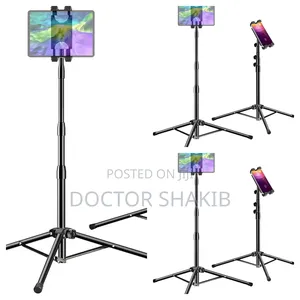 Height Adjustable Tablet And Phone Floor Stand
