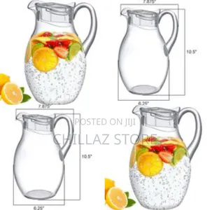 Clear Acrylic Water Pitcher Jug.
