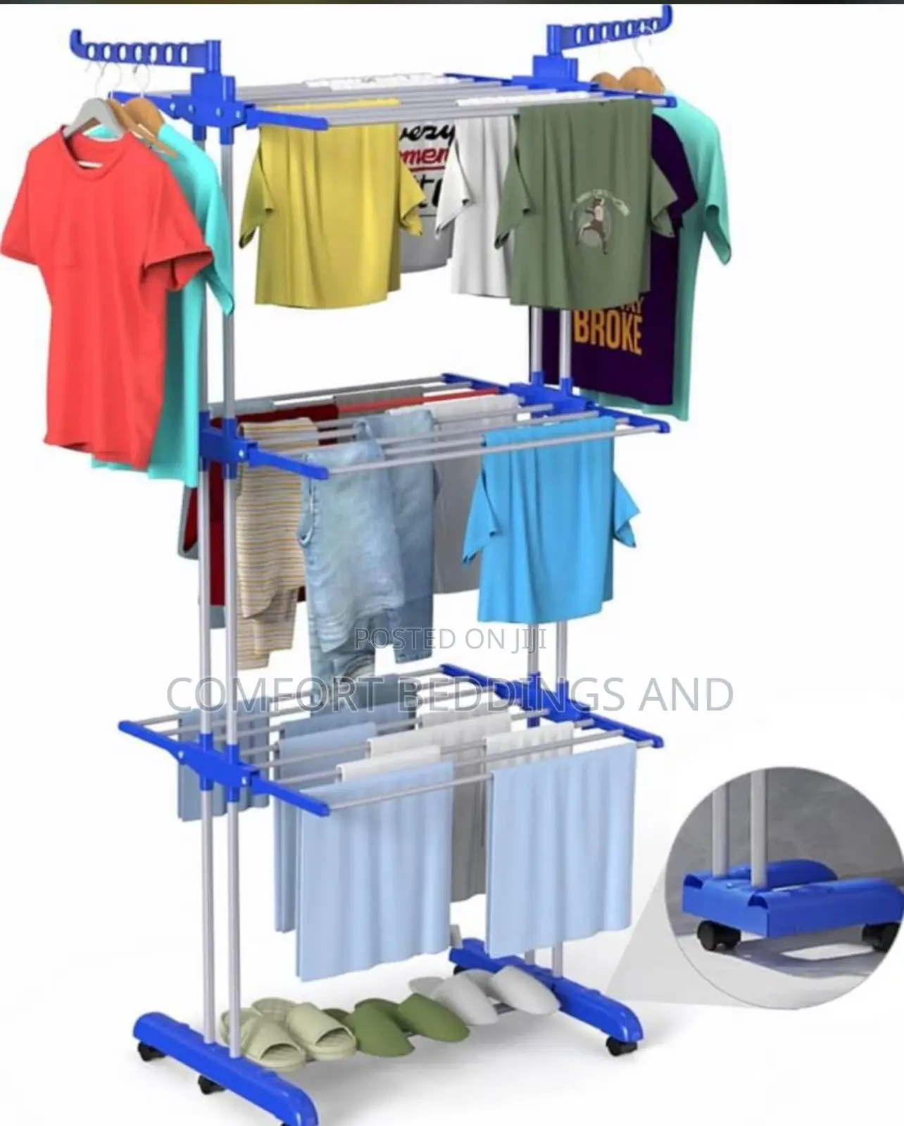 Clothes Drying Rack Blue