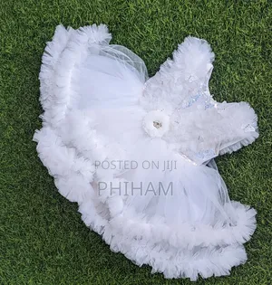 White Kids Party Dress(9m-4yrs)