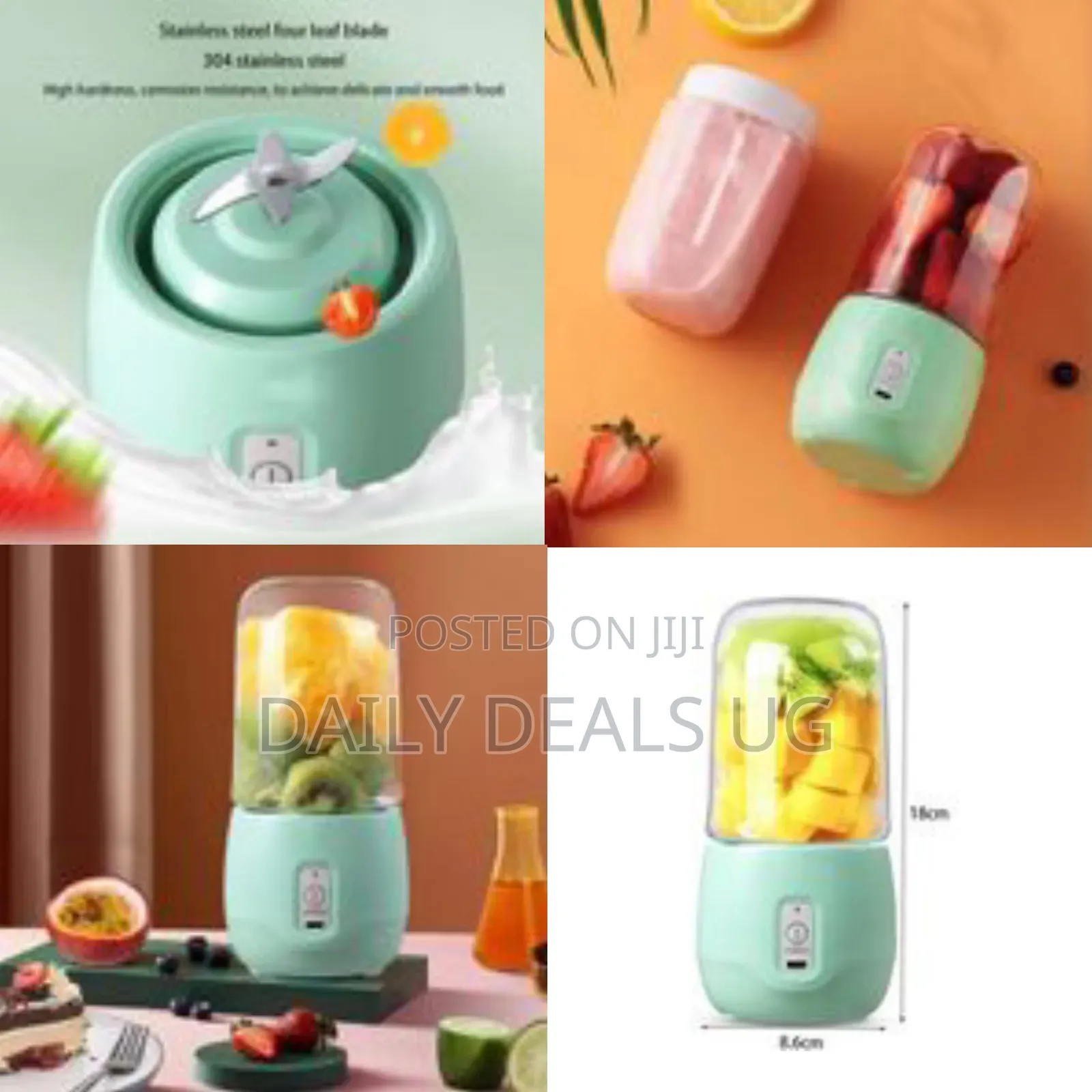 Portable Juicer Small Electric Juicer Cup Fruit Vegetable Mixer Ice