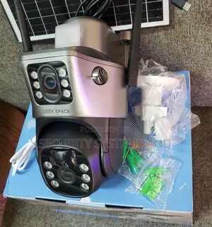 Solar Security Camera With Dual Lens 4g, Ultra Hd 8mp, Motion Sensor.
