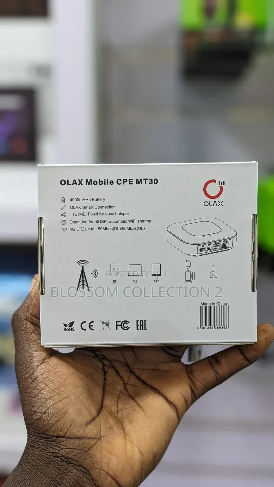 Olax Mt30 Wifi 4g Lte Router 4000mah Cpe Pocket Mifi
Modem Router