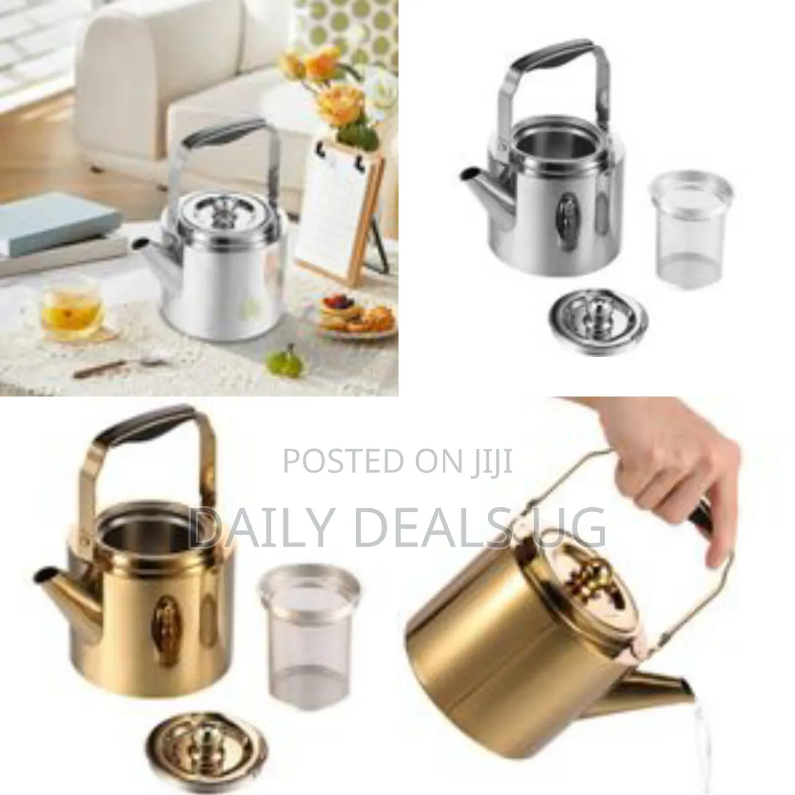 Stainless Steel Tea Pot Water Boiling Kettle 1.8l Large Capacity Tea