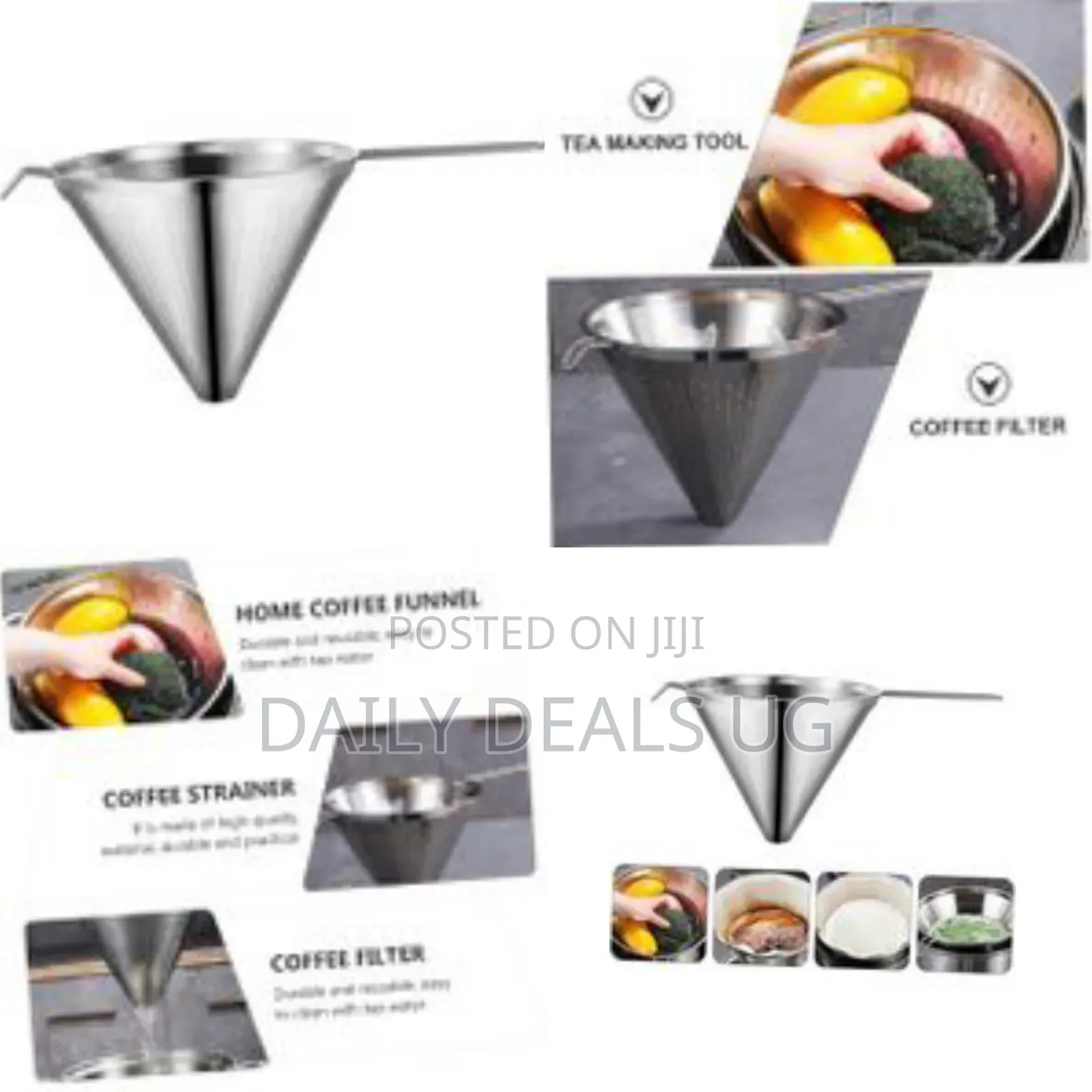 1pc of 30x18cm Stainless Dripper Handheld Funnel for Easy Brewing