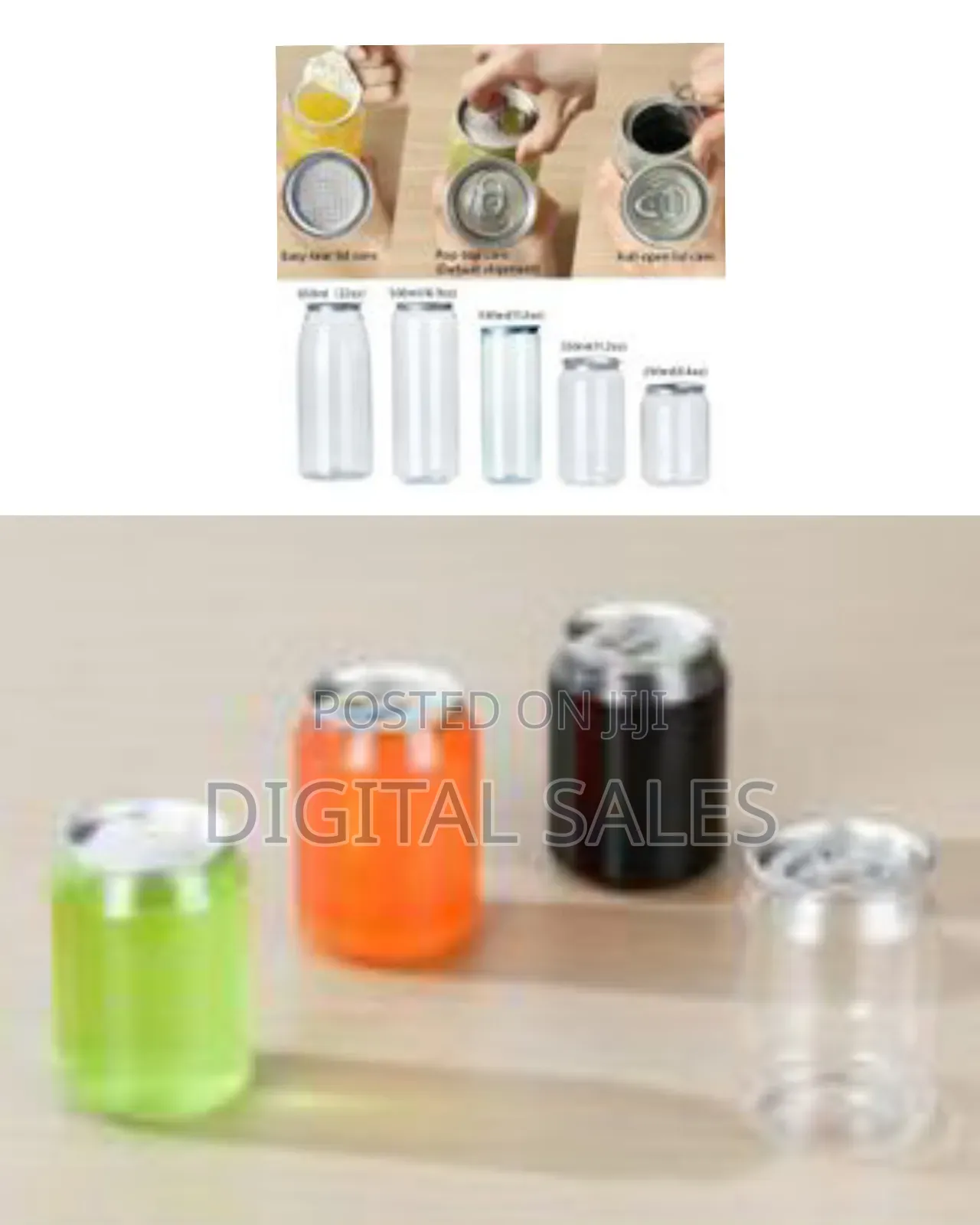12-Pack of 250ml Disposable Plastic Can Sealer