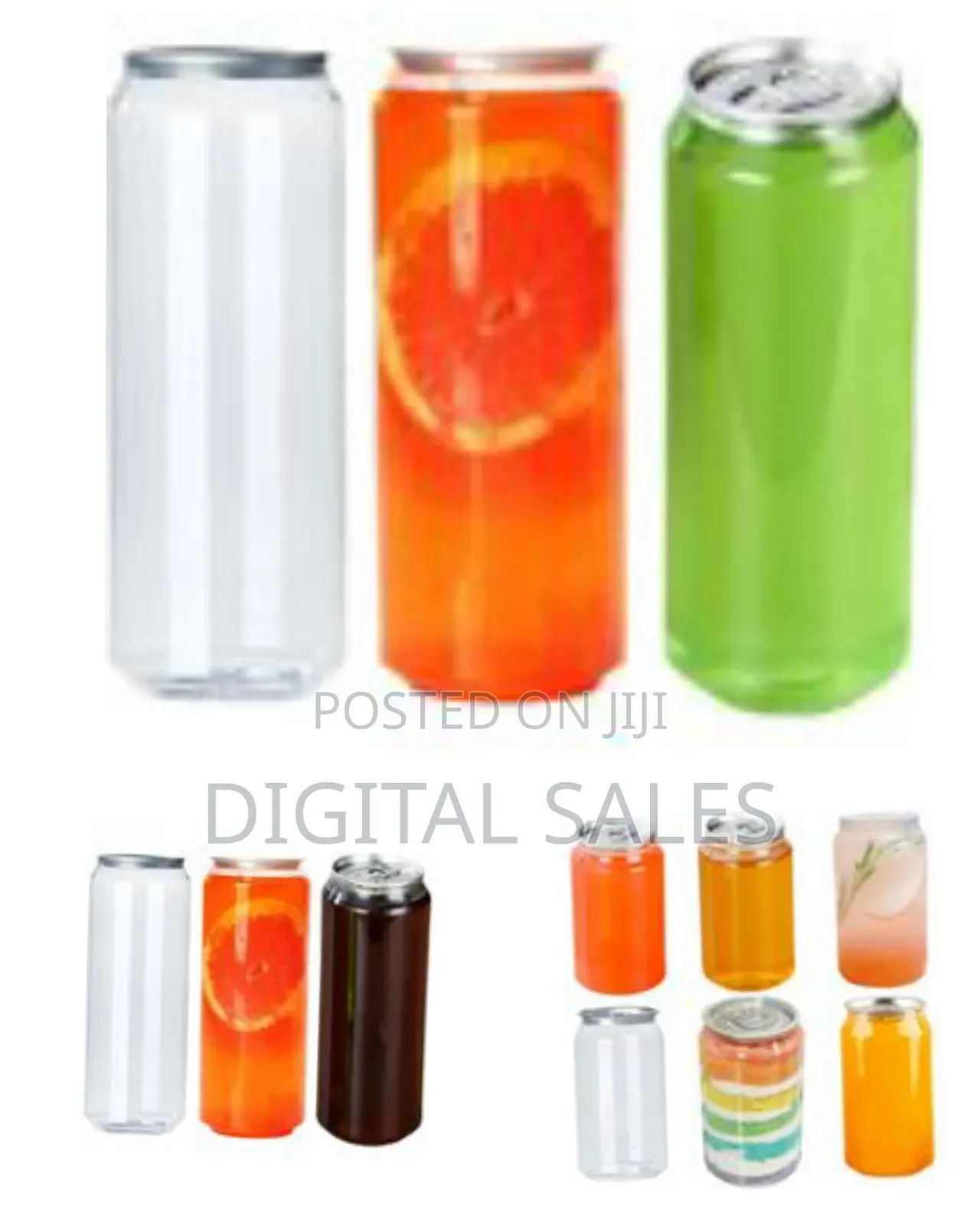 12-Pack of 500ml Disposable Plastic Can Sealer Cups With Aluminum