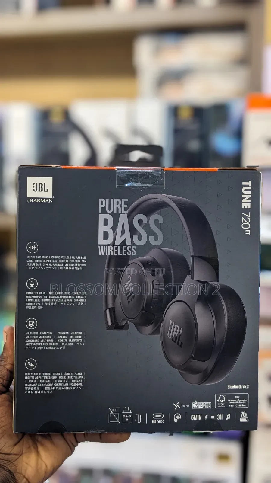 JBL Tune 720bt – Wireless Over-Ear Headphones