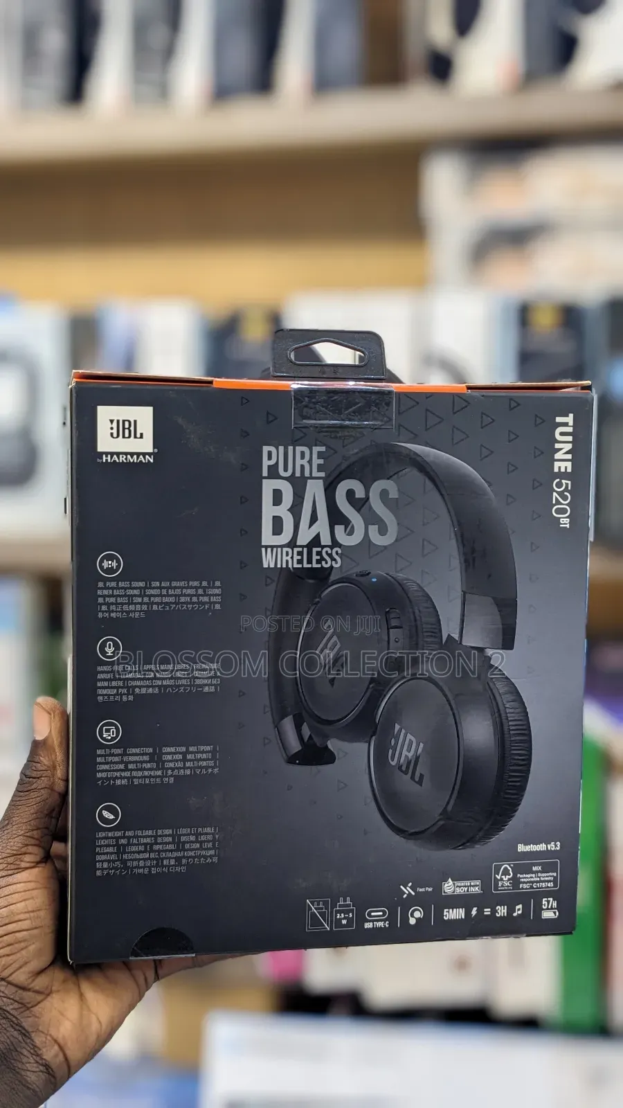 JBL Tune 520bt – Wireless on-Ear Headphones