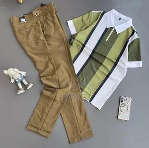 Doppest Beltless Pants and T-Shirt