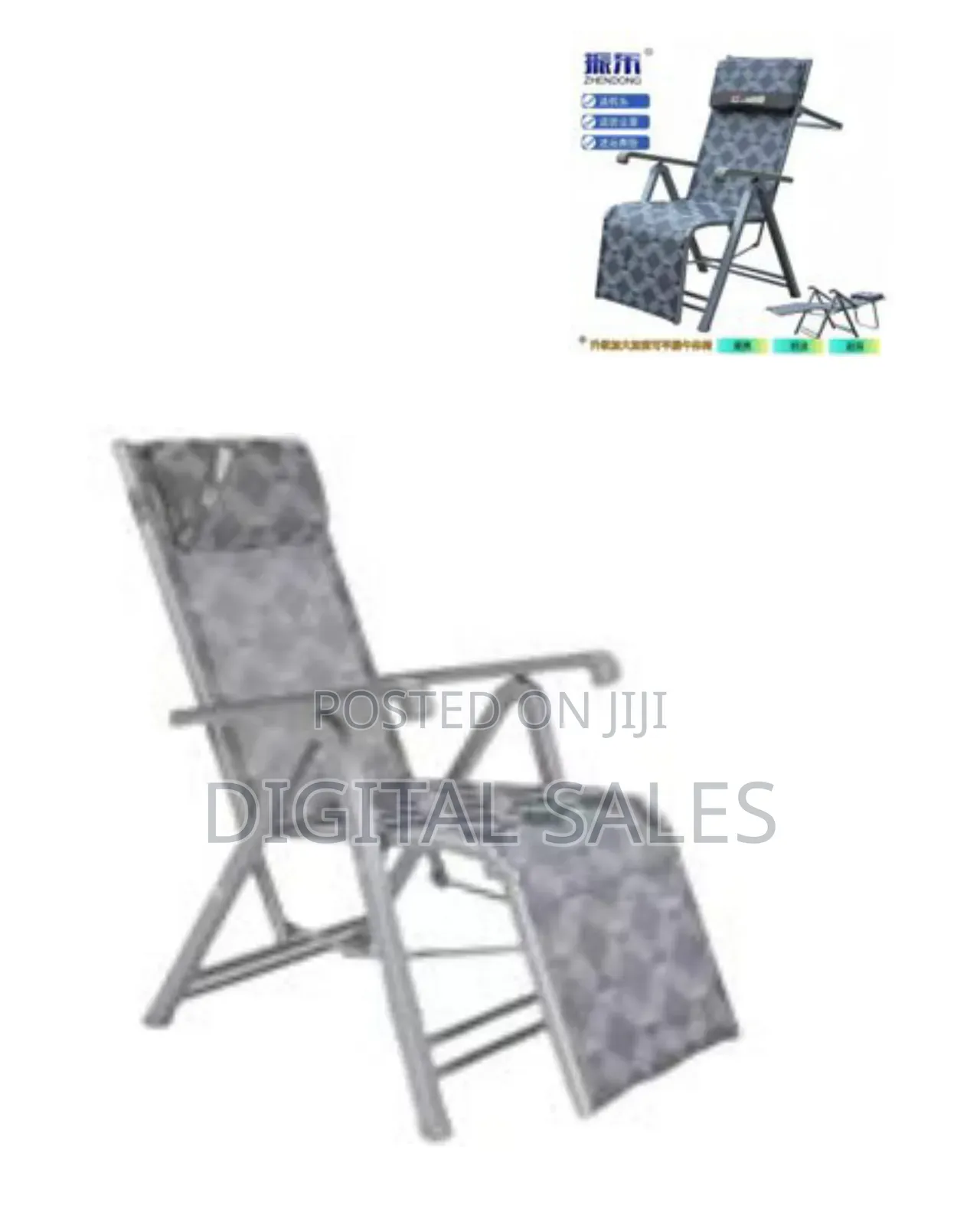 Folding Zero Gravity Reclining Chair With Easy