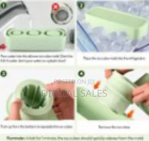Silicone Ice Cube Tray for Stanley Cup, 3 PCS Cylinder Ice Cube