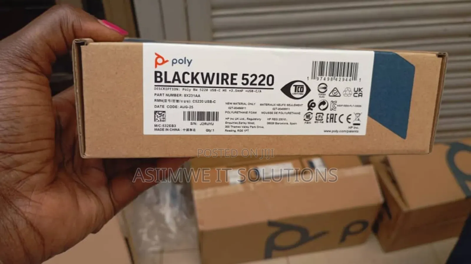 Poly Blackwire 5220 Stereo Usb-c Headset.