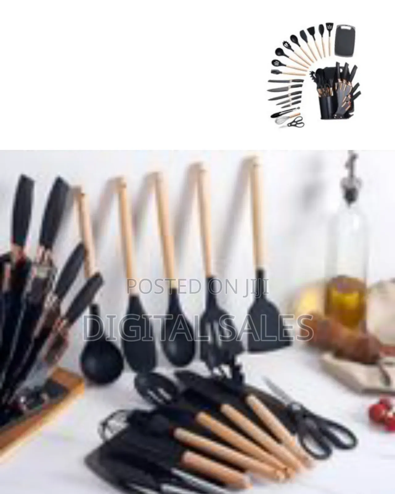 Kitchen Utensils Set and Knives Set,19-in-1 Kitchen Knife