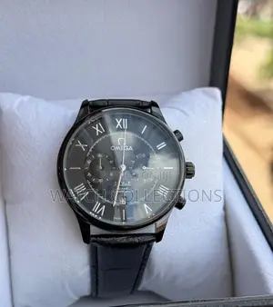 Minimal Omega Leather Watch