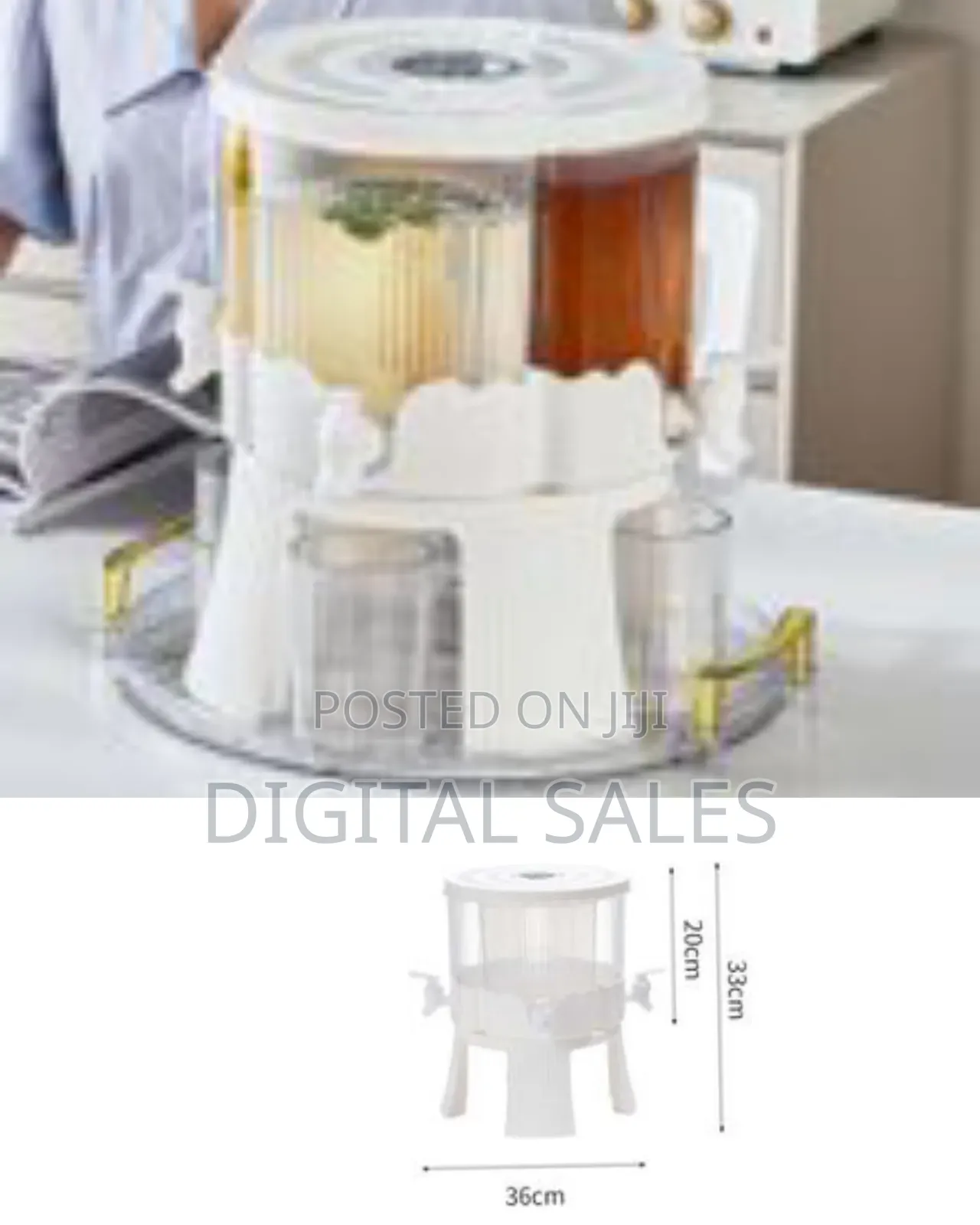 6 Liters Iced Juice Drink Beverage Dispenser With Base Lemonade Cold