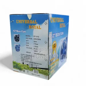 Universal Royal 12" Box Fan - Super Quiet, E Design, St-1212