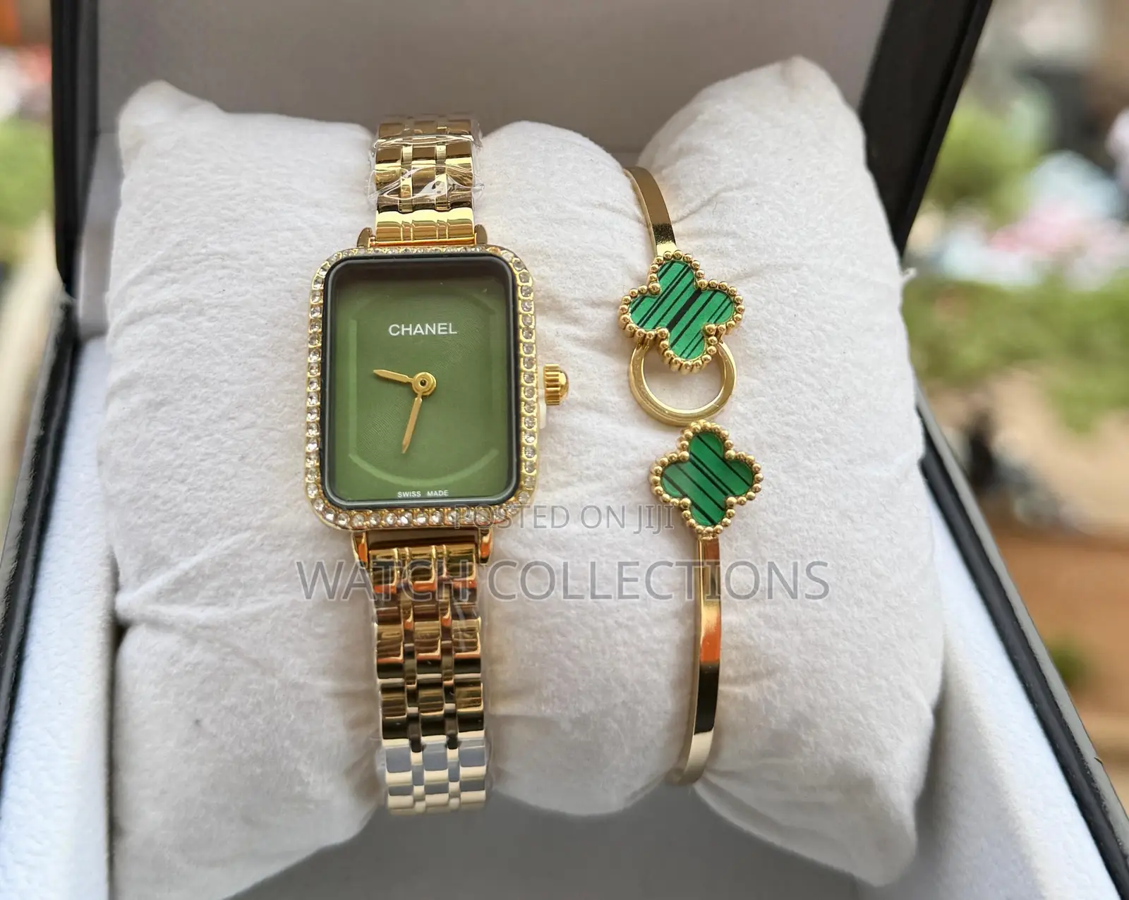 Chanel Square Watches With Metallic Straps