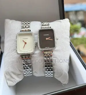 Chanel Square Watches With Metallic Straps