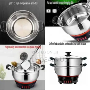 26cm Electric Multi-Function Stainless Steel 2-Tier Food Steamer