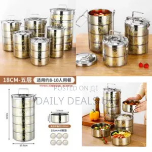 4 Layers Stainless Steel Outdoor Camping Multi-Layer Heat Preservation