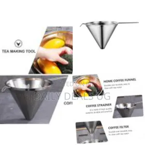 1pc of 25x12cm Stainless Dripper Handheld Funnel for Easy Brewing