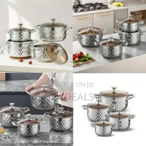 8 Piece of Thickened Stainless Steel Pot Set