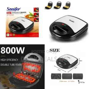 Sonifer Sf-6050 Household Electric Non Stick Detachable Plates