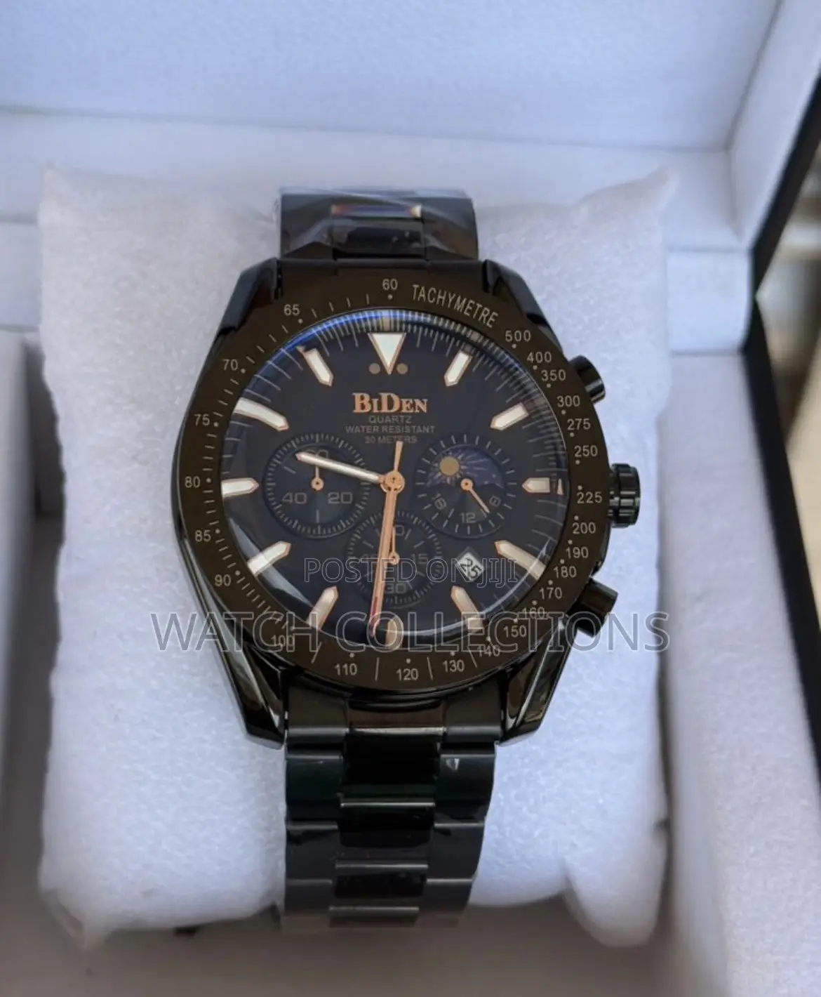 Biden Quartz Metallic Water Resistant Watch