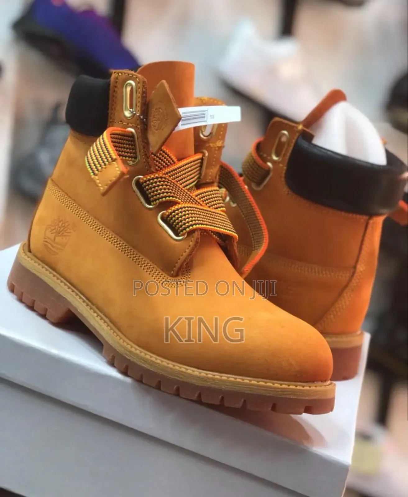 Timberland Wheat" or "Yellow" Nubuck Leather Boots